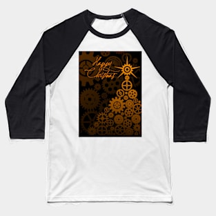 Steampunk Christmas Baseball T-Shirt